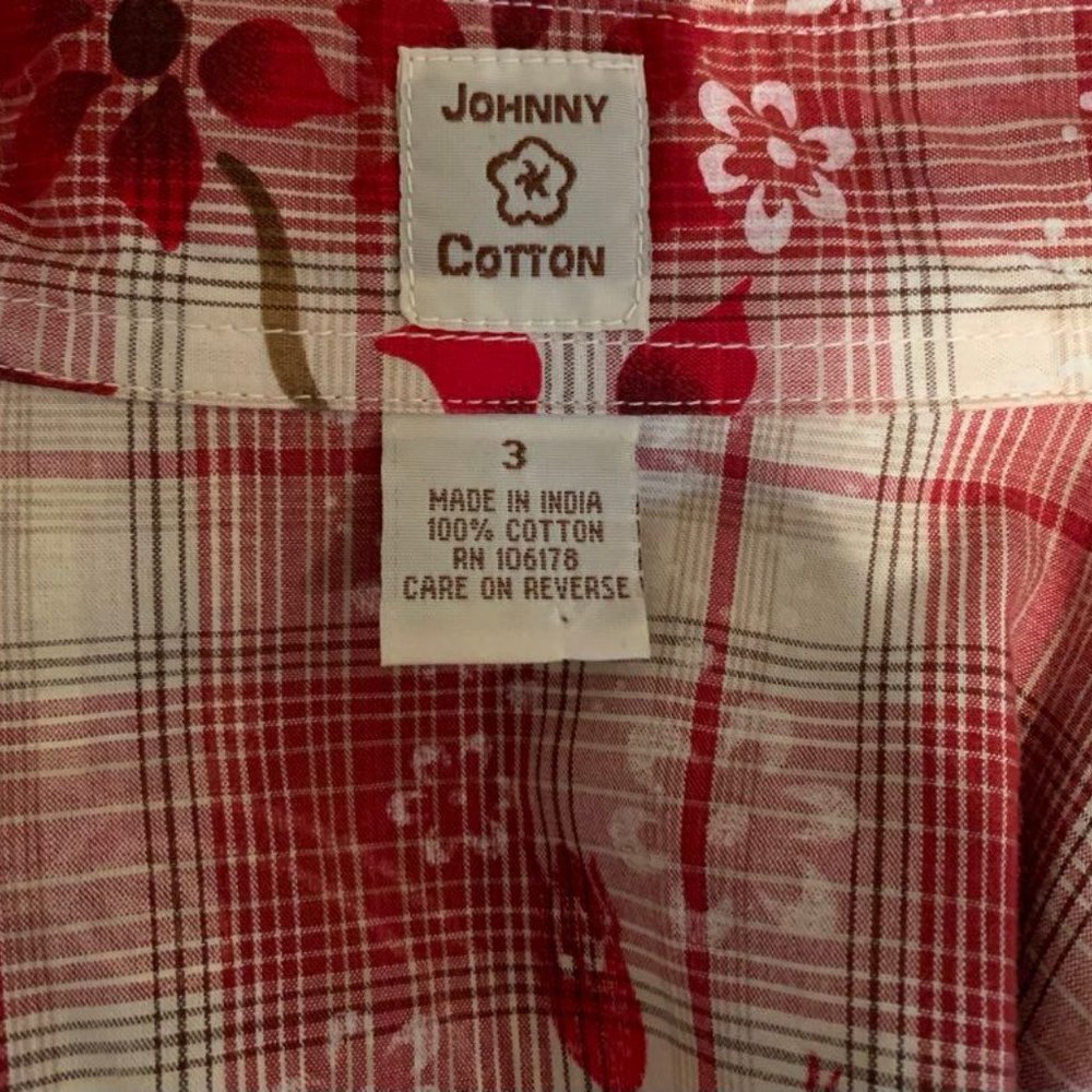 Johnny Was Western Puff Sleeve Blouse - Picture 3 of 7